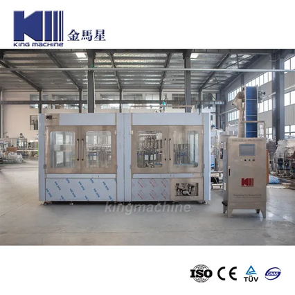 King Machine Automatic 3 in 1 Pet Bottle Beverage เครื่องดื่มดื่มน้ำแข็งน้ำโซดาไส้บรรจุขวดบรรจุขวดทำบรรจุภัณฑ์