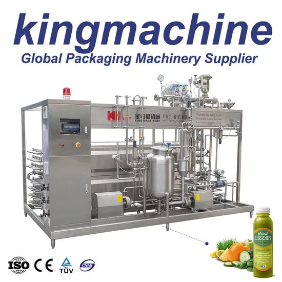 3, 000 L/H เครื่องดื่มไวน์เครื่องดื่ม UHT Pasteurizer