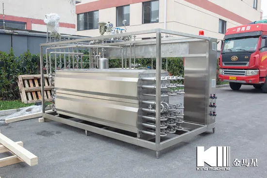 6, 000 L/H ท่อท่อของเหลวท่อ UHT Sterilizer Plant