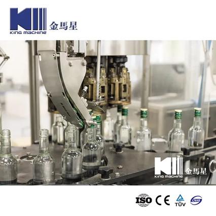 ไวน์อัตโนมัติและวอดก้าขวดไส้และเครื่องปรับแต่งเครื่องจักรน้ำเครื่องมือสายเครื่องมือการผลิตสายเครื่องมือสาย
